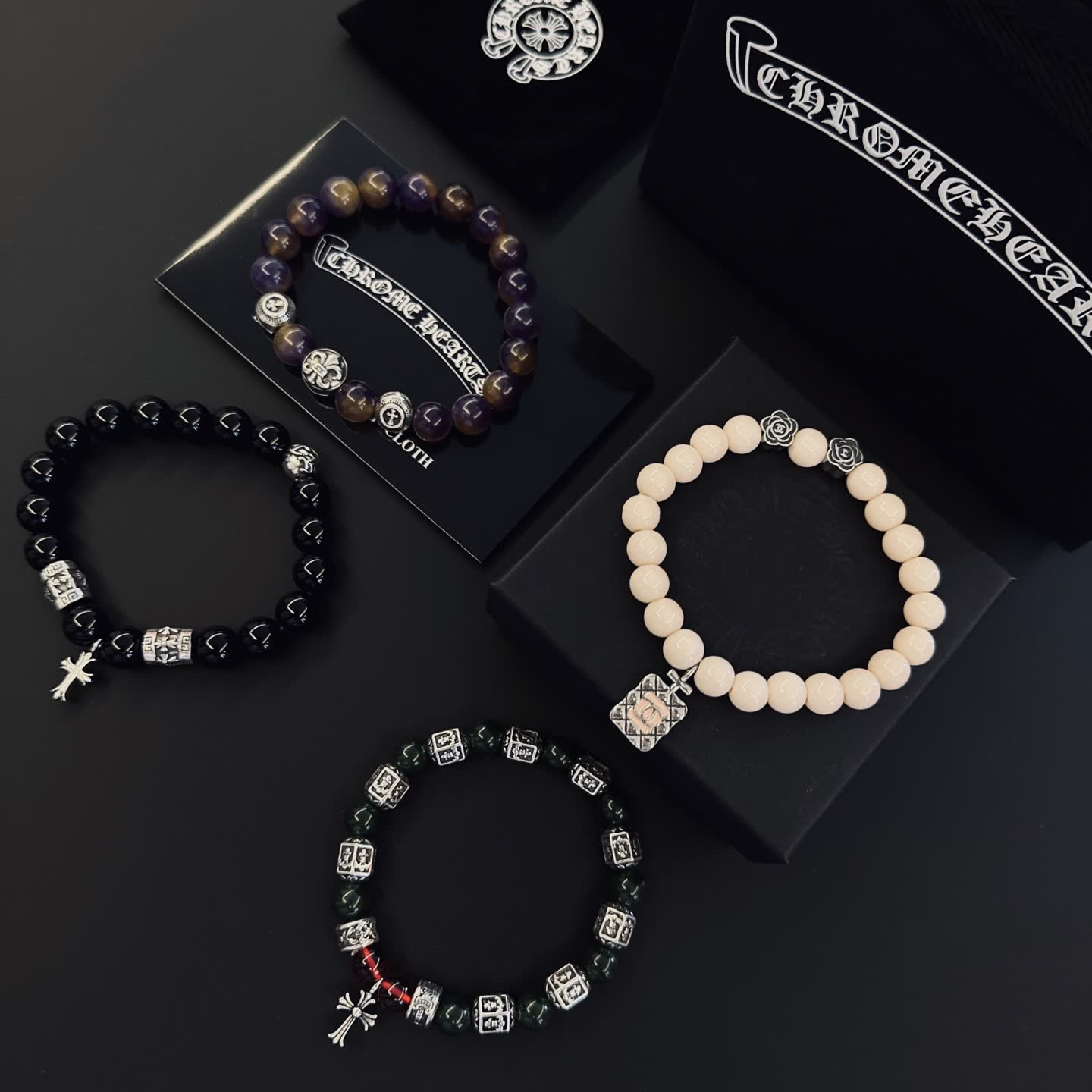 Chrome Hearts Beaded Bracelets Set